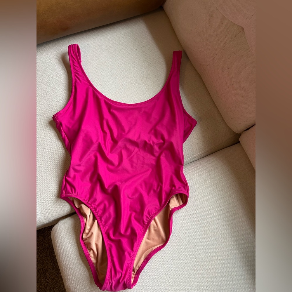 J. Crew Women's Pink One Piece Swimsuit